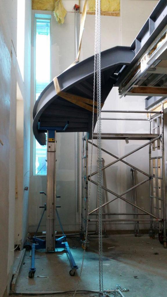 Excel Fabrications - Spiral Staircase Before